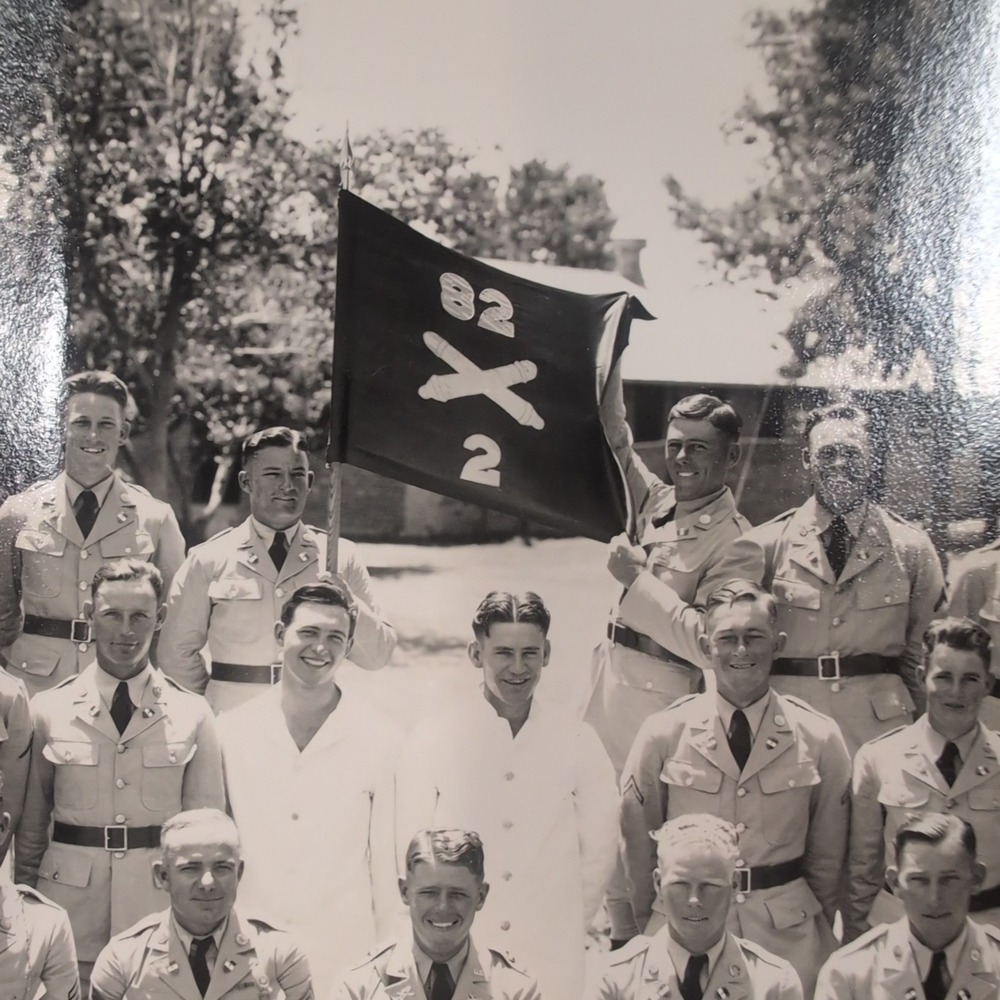 1937 Vtg Fort Bliss Texas US Army Company B Panoramic Photo 82nd Reg 2nd Btn - Picture 8 of 15